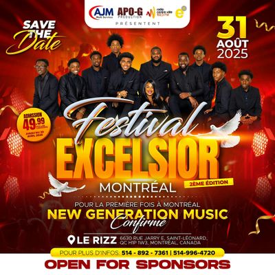FESTIVAL EXCELSIOR 2e \u00c9DITION 31 AO\u00dbT 2025 MTL