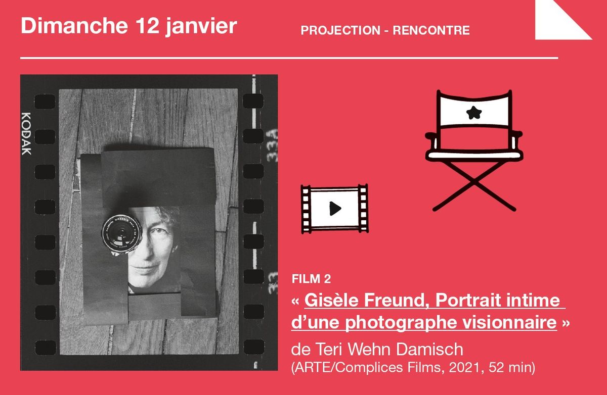 Visite Guid\u00e9e de l'exposition & Projection du film: Gis\u00e8le Freund, Portrait intime d\u2019une photographe