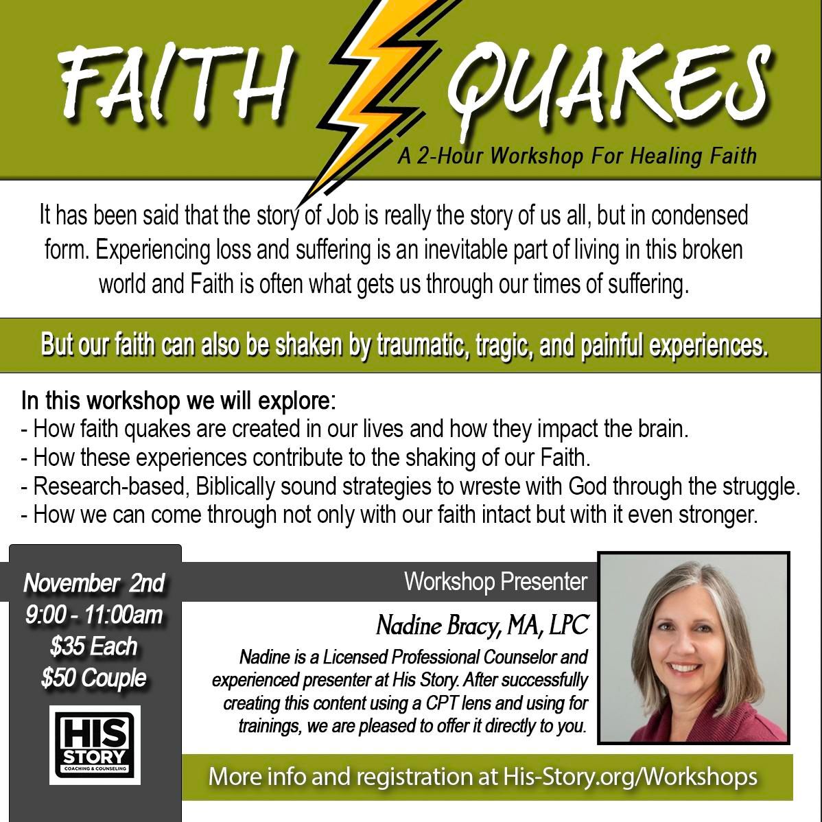 Faith Quakes - A Workshop for Healing Faith after Trauma