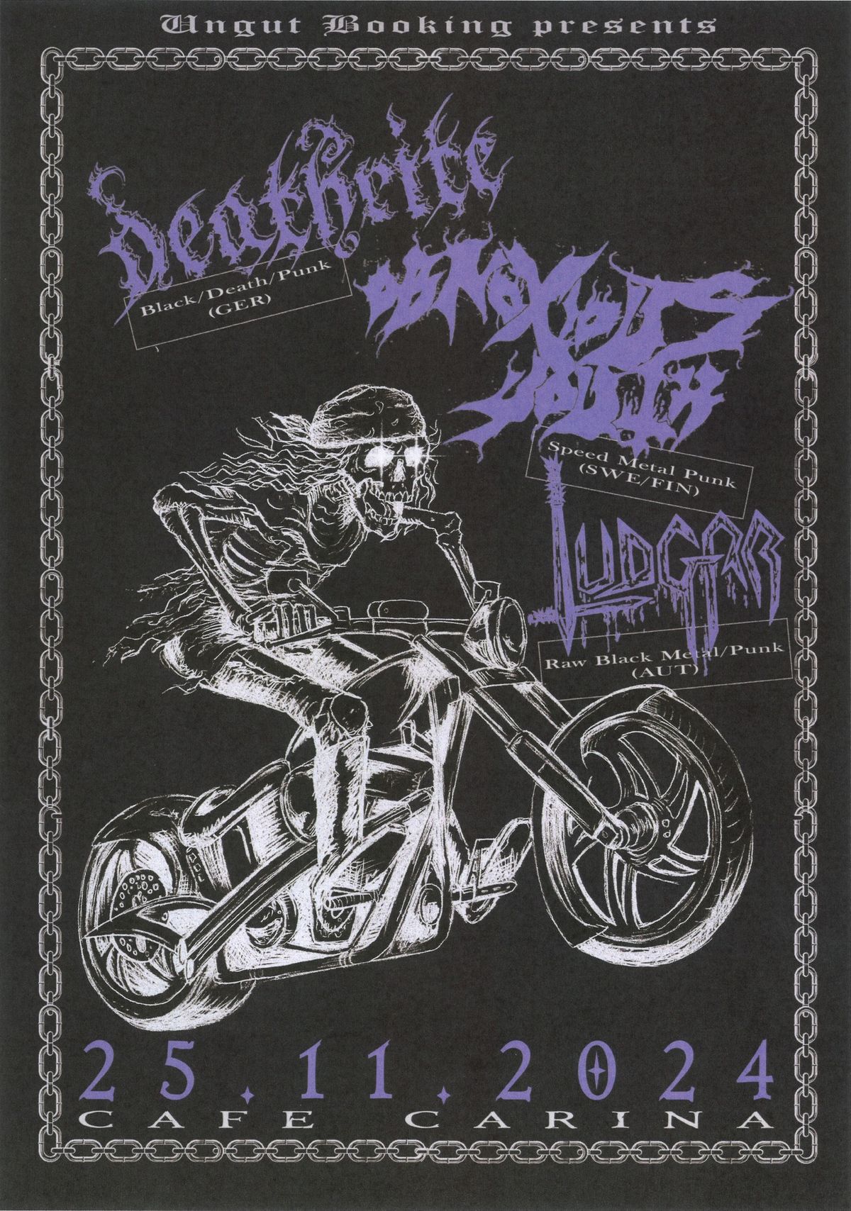 DEATHRITE (GER) \/ OBNOXIOUS YOUTH (SWE\/FIN) \/ LUDGAR