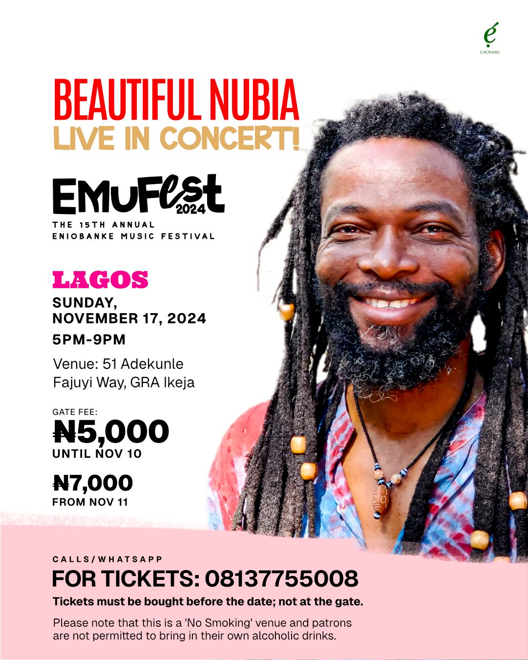 BEAUTIFUL NUBIA - Live in LAGOS - EMUfest 2024