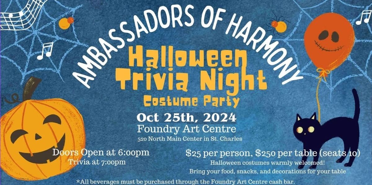 Ambassadors of Harmony Halloween Trivia Night