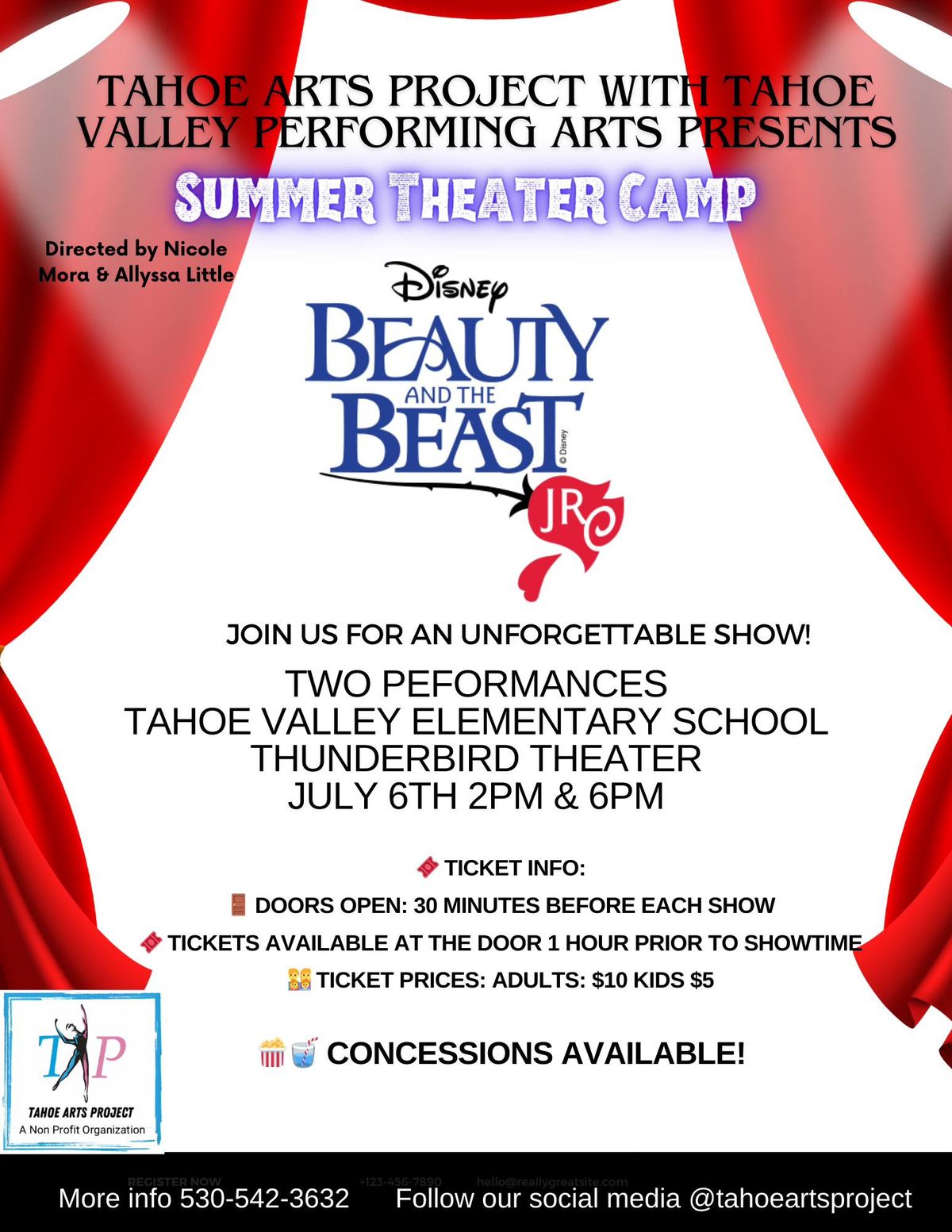 Summer Theater Shows - Beauty and the Beast Jr. 
