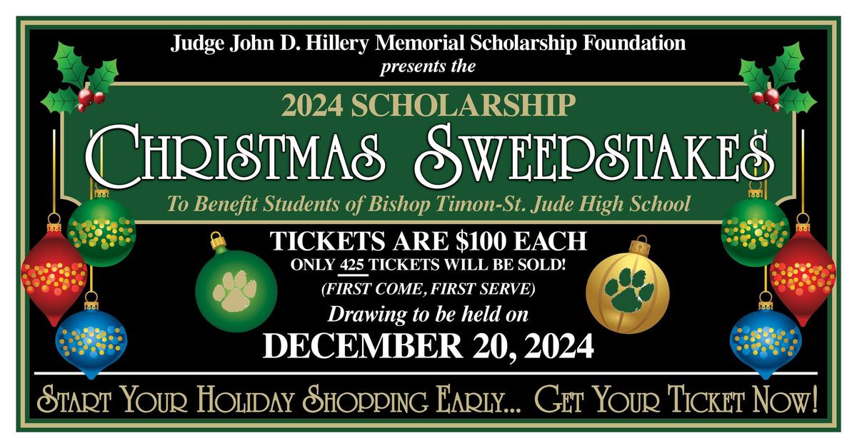 Judge Hillery Scholarship Foundation Christmas Raffle