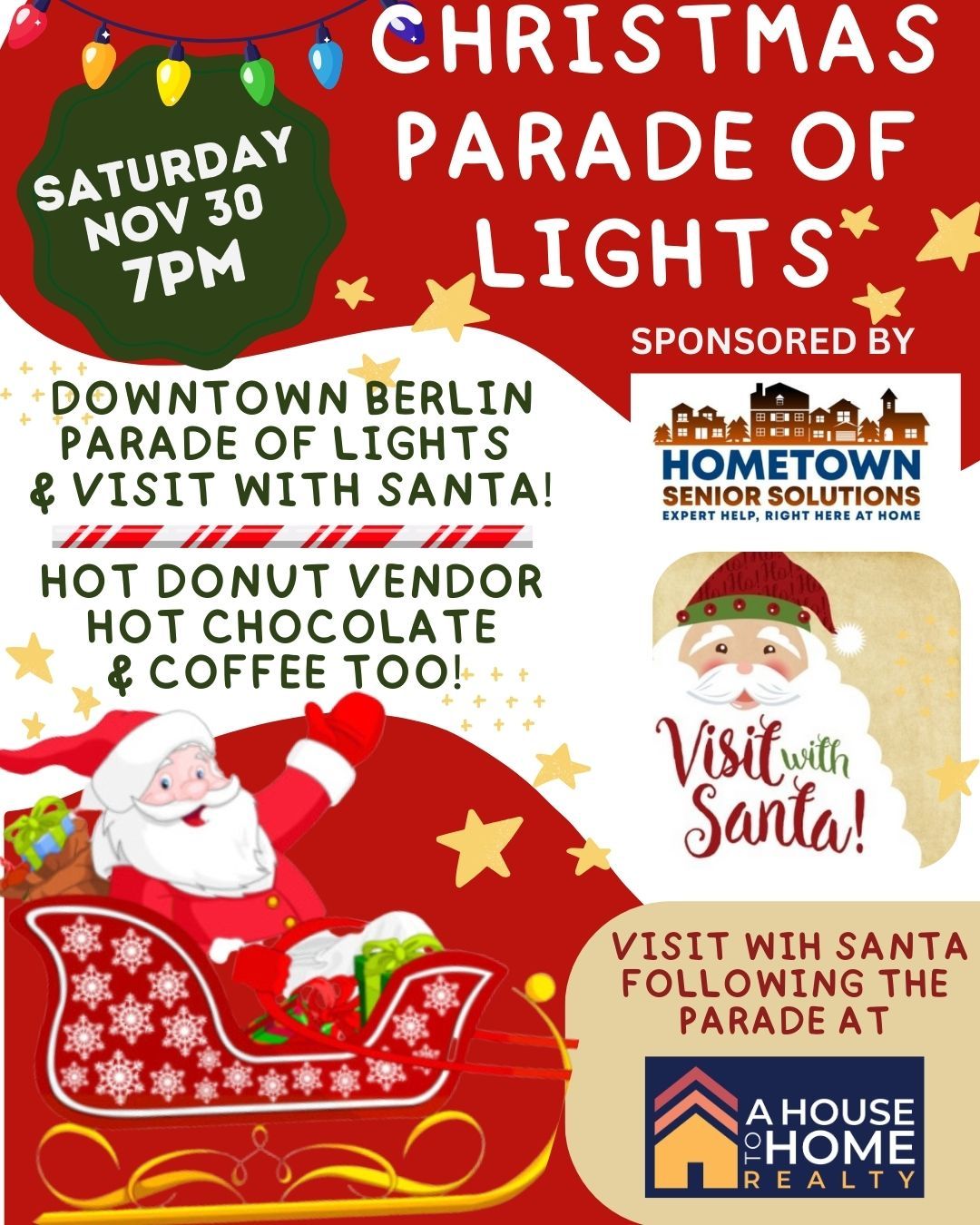 Parade of Lights & Visit with Santa too! 