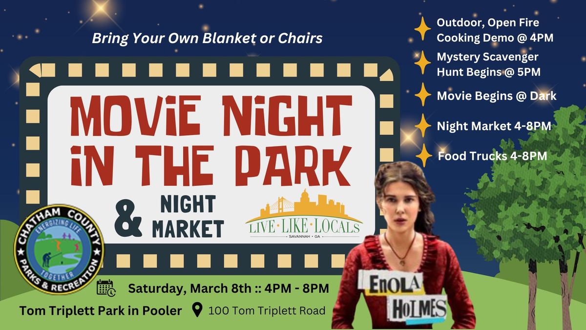 Movie Night + Night Market in Pooler