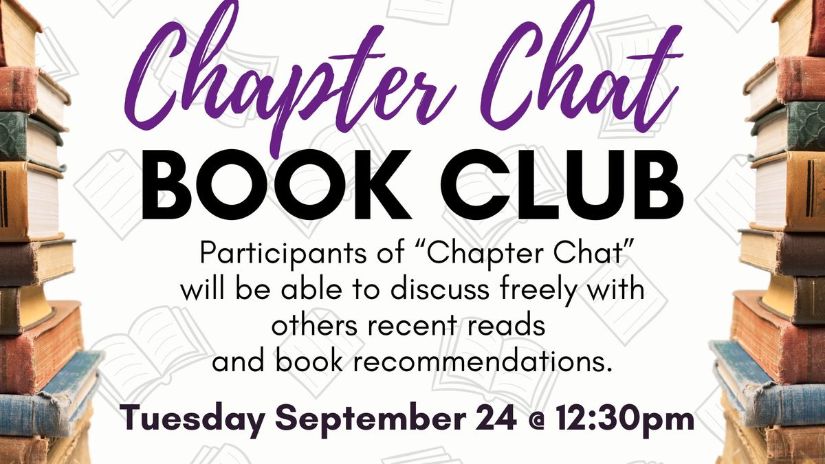 CHAPTER CHAT BOOK CLUB