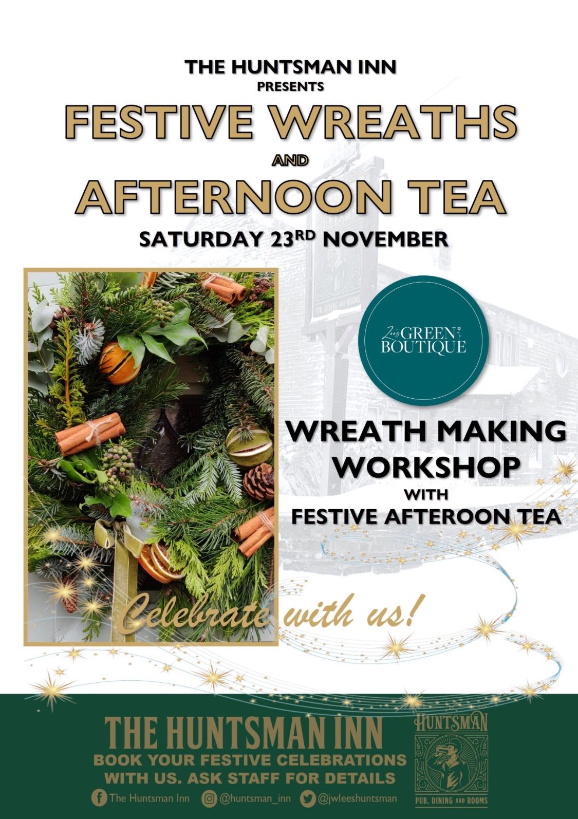 Festive Afternoon Tea and Wreath Making