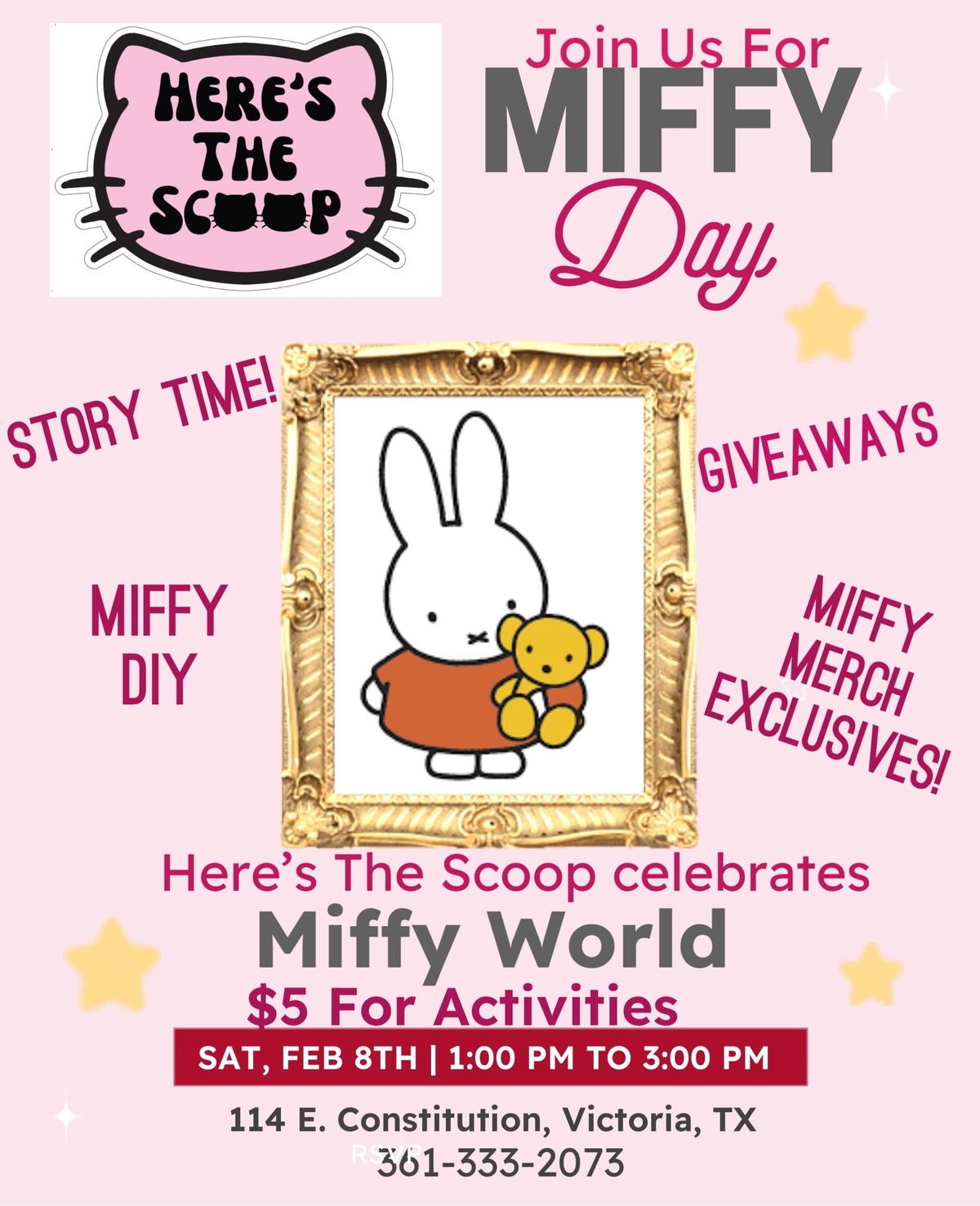 Miffy Day at Here\u2019s The Scoop