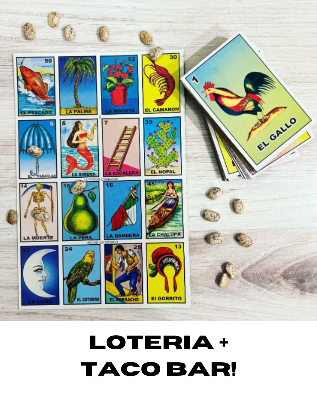 Loteria (Mexican Bingo) + Taco Bar