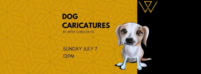 Dog Caricatures at Woven Water Brewing