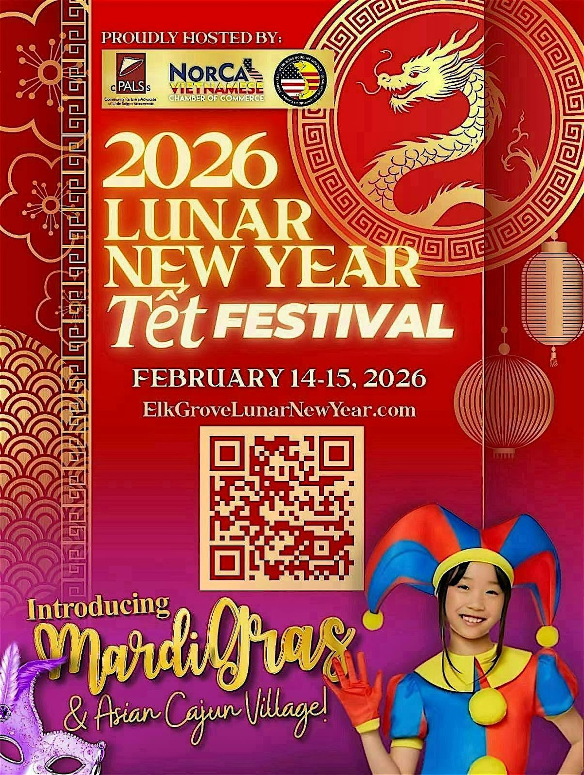 Lunar New Year T\u1ebft Festival: Introducing Mardi Gras & Asian Cajun Village