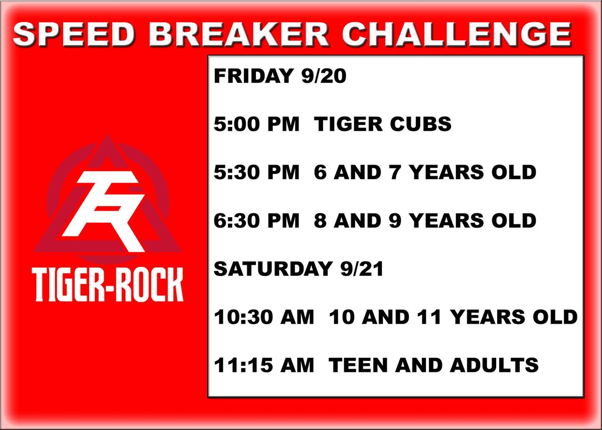 SPEED BREAKER CHALLENGE