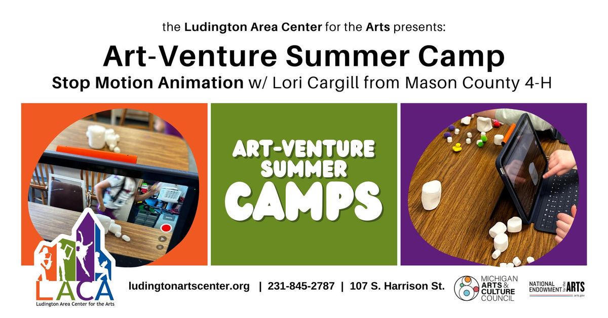 Art-Venture Summer Camp: Stop Motion Animation w\/ Lori Cargill from Mason County 4-H 