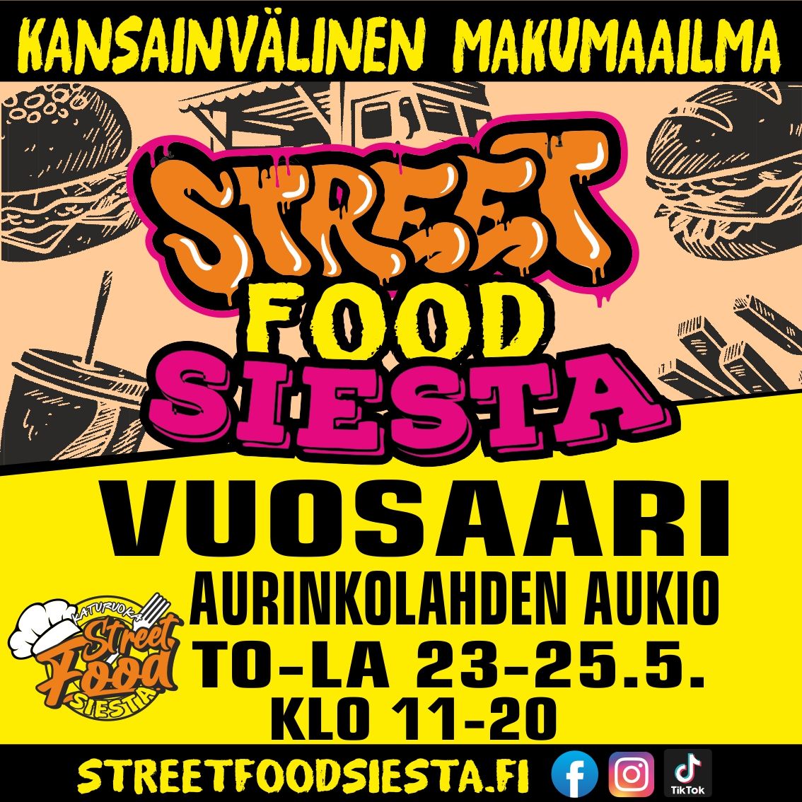 Street Food Siesta Vuosaari Aurinkolahden Aukio