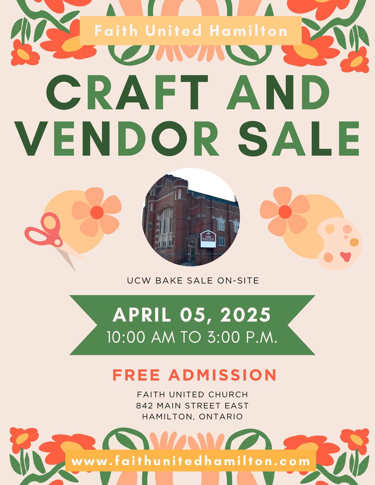 Faith United Hamilton Craft & Vendor Sale