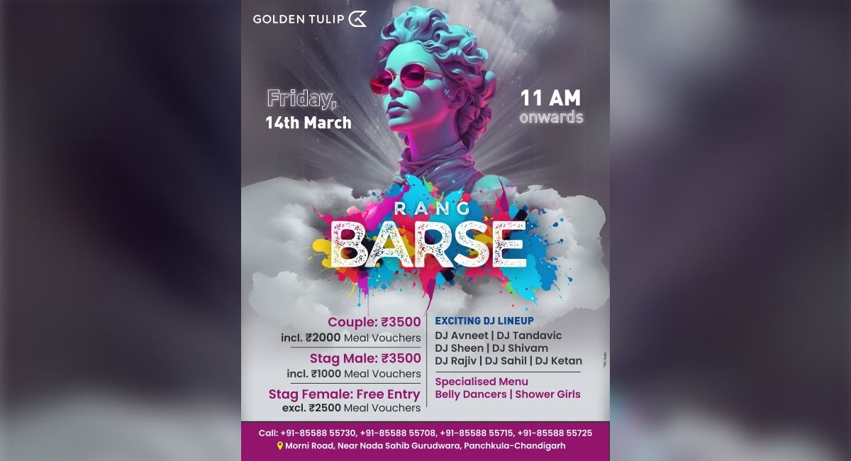  RANG BARSE 2025- TRICITY'S BIGGEST HOLI PARTY 