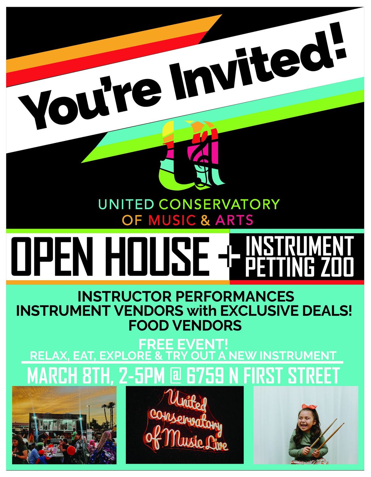 UCMA Open House + Instrument Petting Zoo!