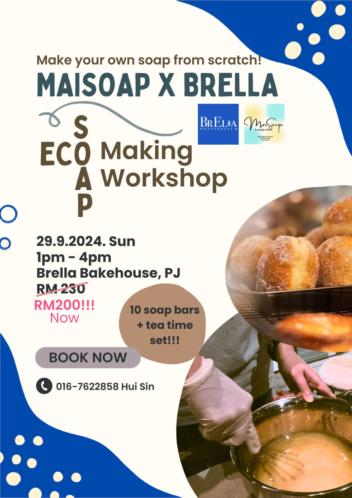 BrELLA X MaiSoap Eco Soap Making Workshop Tea Time 