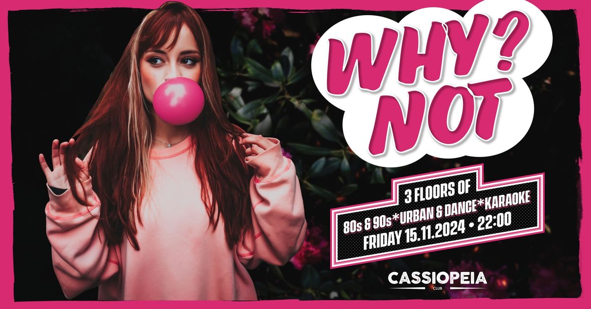 WhyNot Party \u2728 80s & 90s, Hip Hop, Urban & Dance, Karaoke Disco - All Night - 3 Floors & Outdoor 