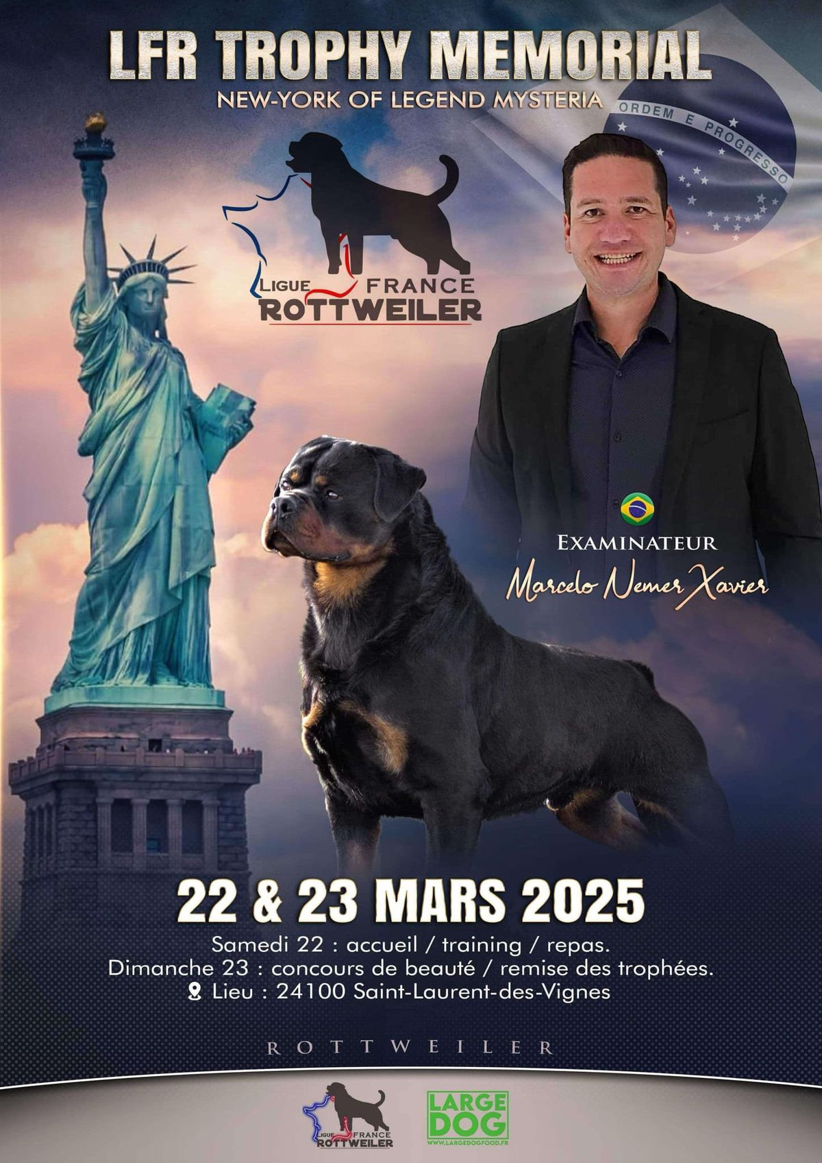 Ligue France rottweiler LFR trophy m\u00e9morial New-York