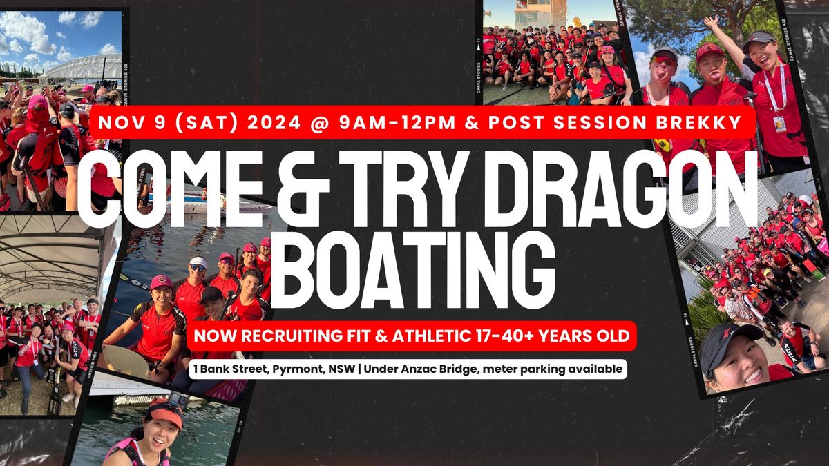 Come & Try Dragon Boating | Open Day 