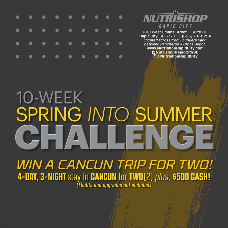 Nutrishop's Spring into Summer Cancun Challenge!