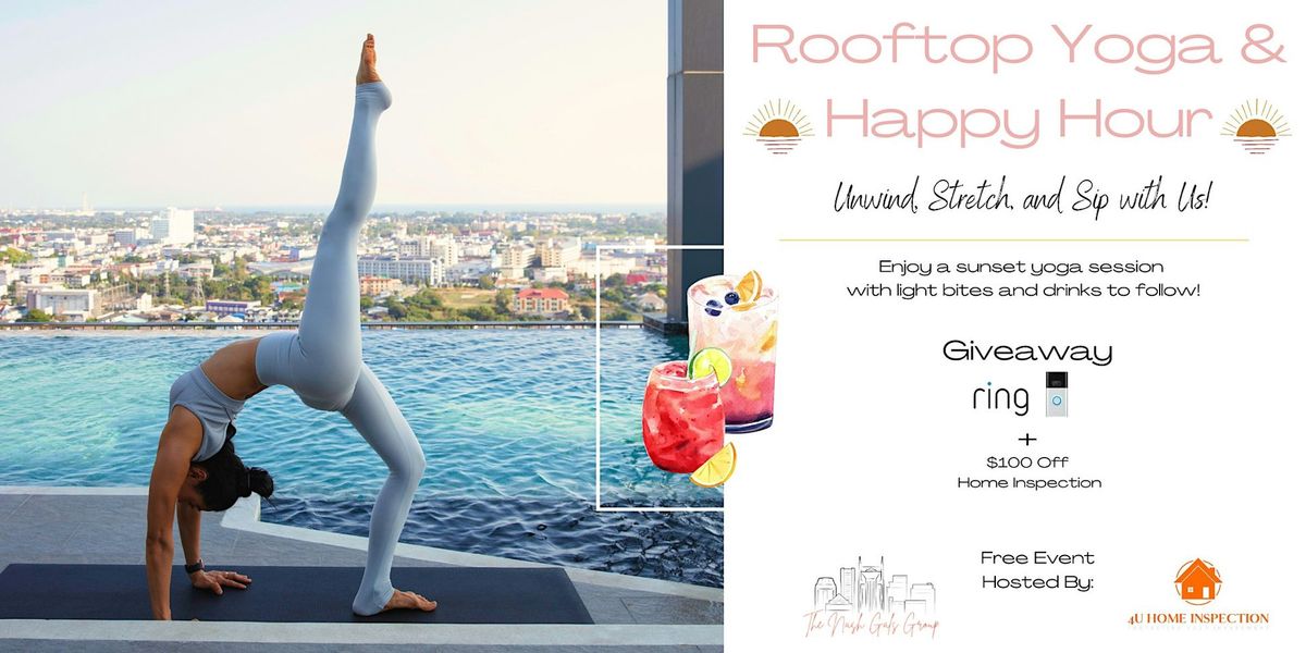 Rooftop Sunset Yoga & Happy Hour