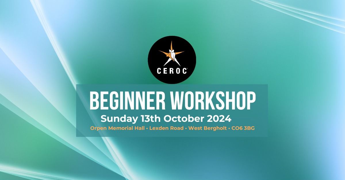 Beginner Workshop - Sunday 13th October 2024