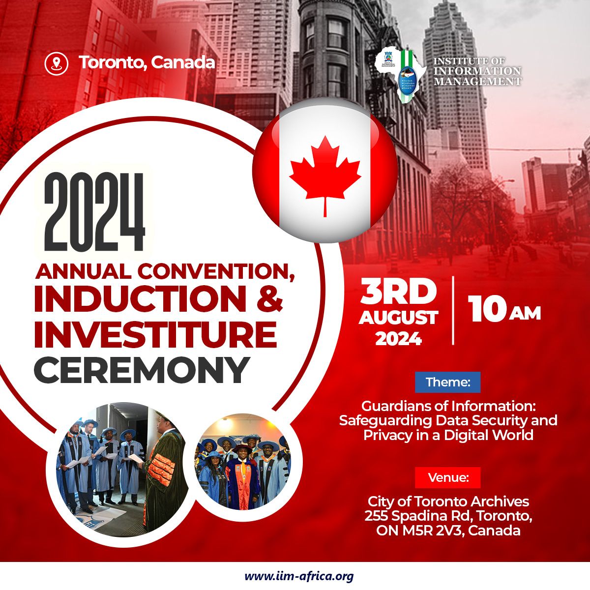 2024 IIM Canada Chapter Annual Convention, Induction and Investiture - Ontario, Canada