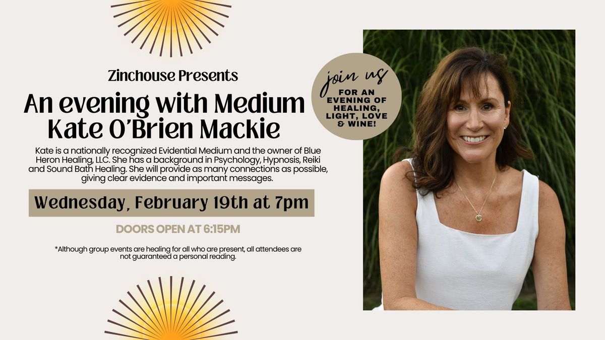 An Evening with Medium Kate O'Brien Mackie