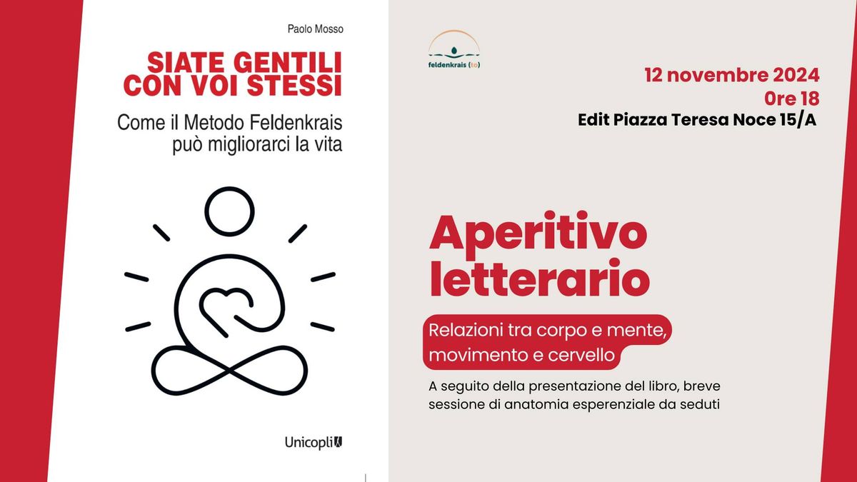 Aperitivo letterario - Presentazione del libro "Siate gentili con voi stessi"