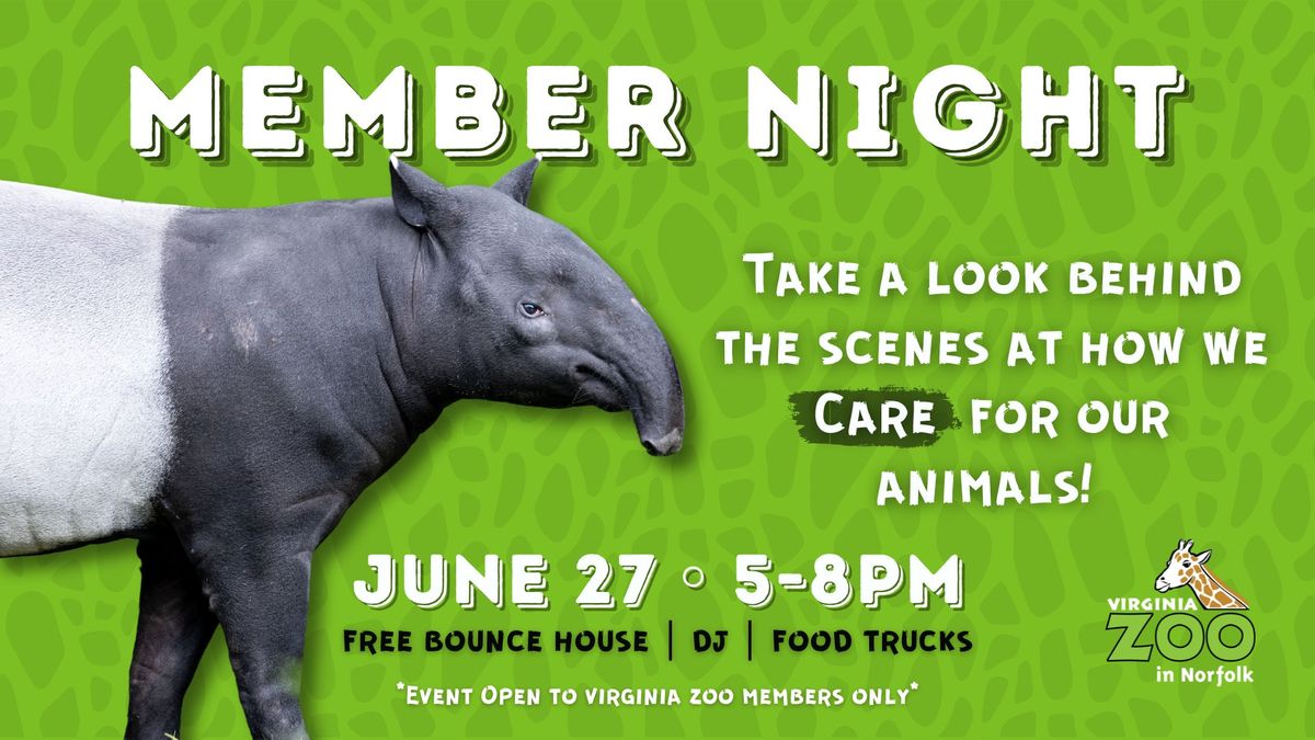 Member Night at the Virginia Zoo