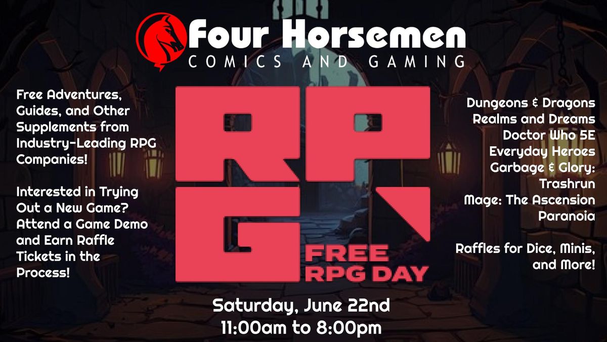 Free RPG Day 2024 @ Four Horsemen