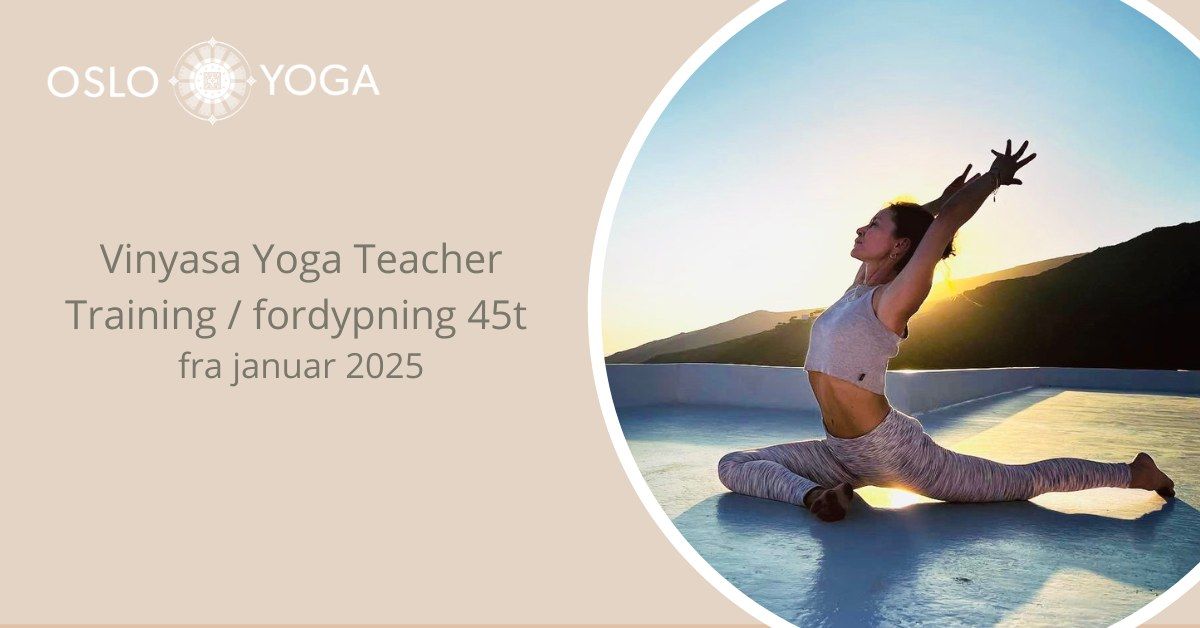 Vinyasa Yoga Training 45t 2025 med Pia Maria Kozlowski