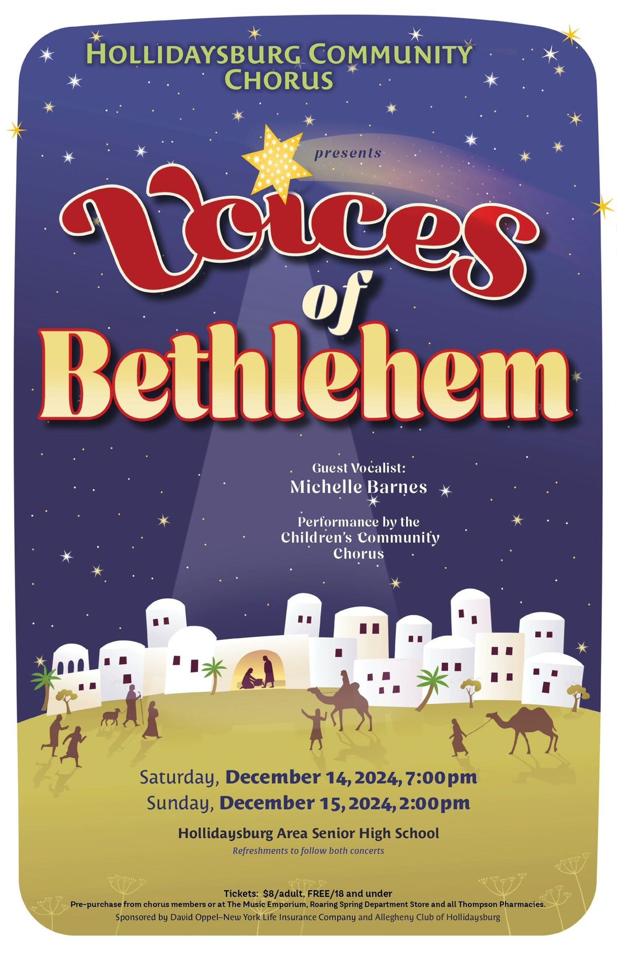 Voices of Bethlehem Christmas show 