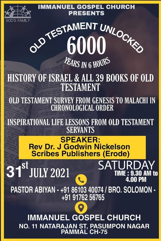 'Old Testament Unlocked' Seminar