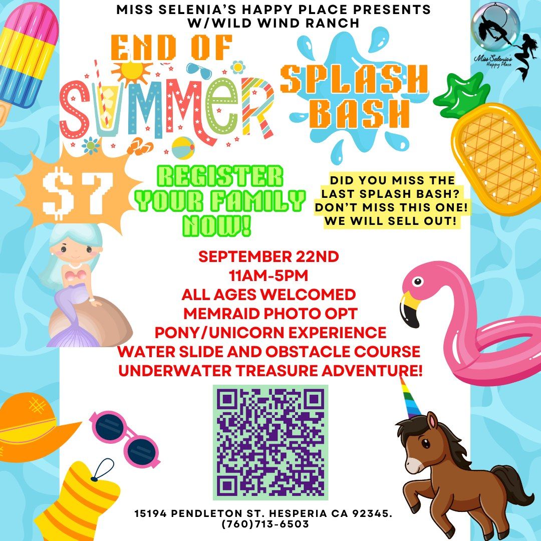 Last Day of Summer SPLASH BASH