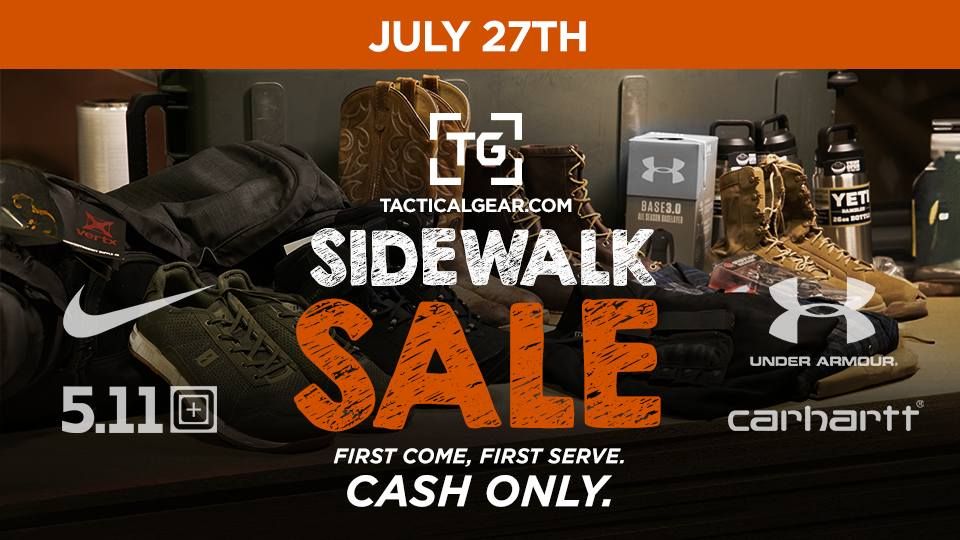TacticalGear Sidewalk Sale