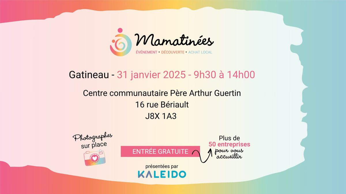 Mamatin\u00e9e Gatineau - 31 janvier 2025