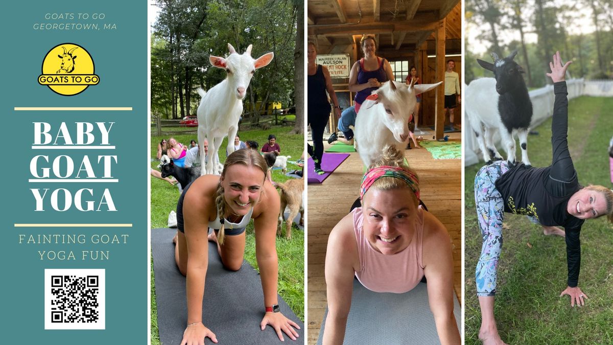 Summertime Baby Goat Yoga