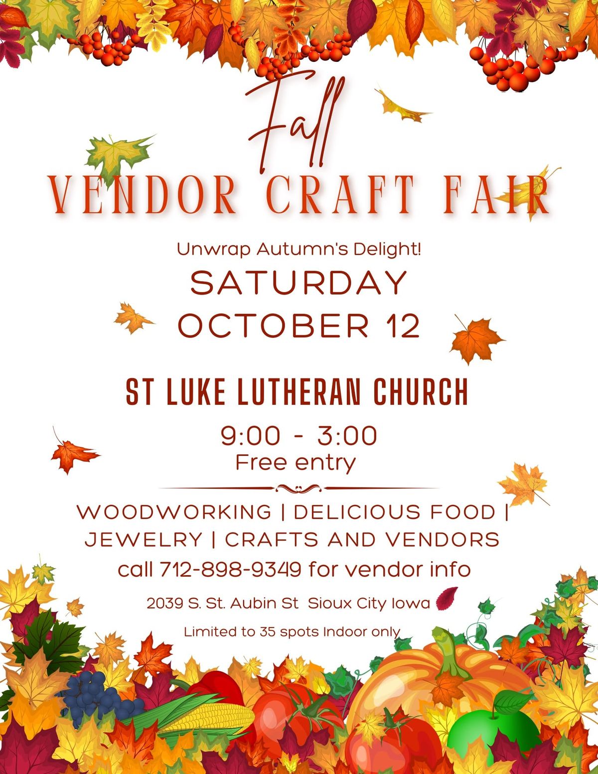 Fall Craft and Vendor Fair