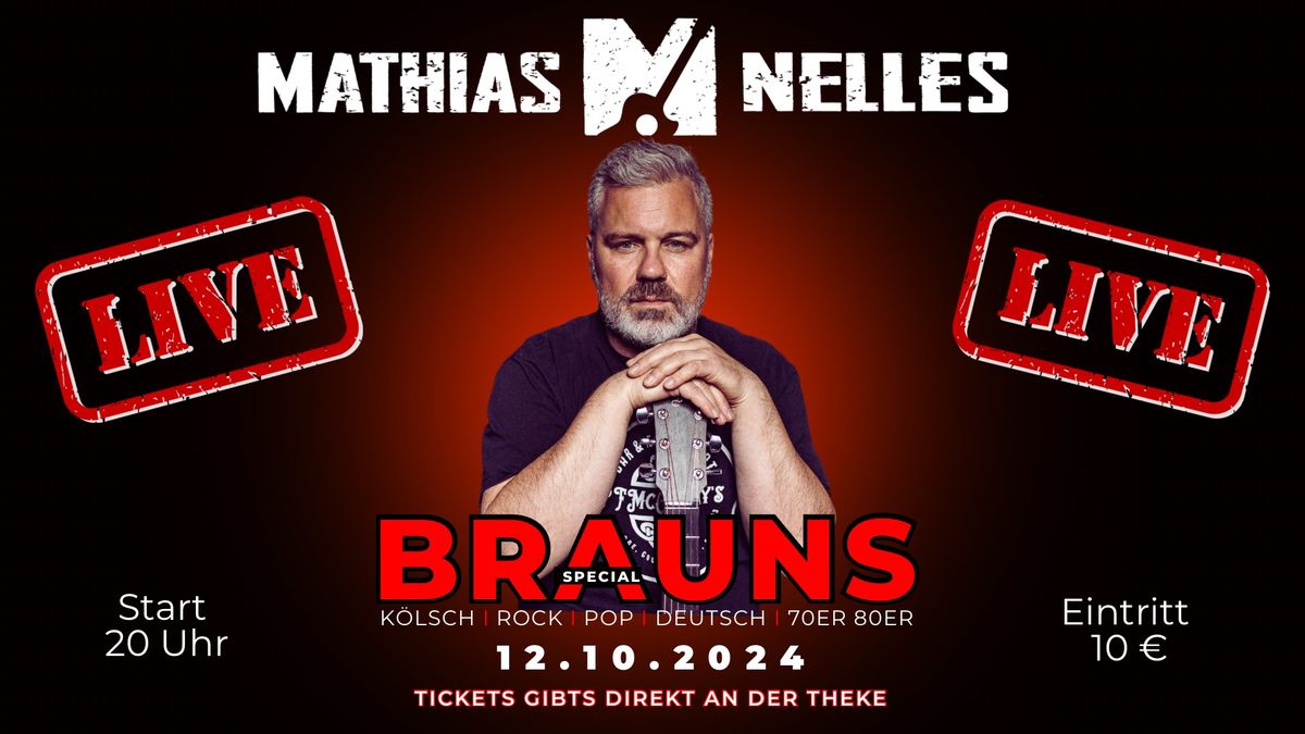 K\u00f6lsch, Rock, Pop, 70s, 80s, 90s LIVE mit Mathias Nelles