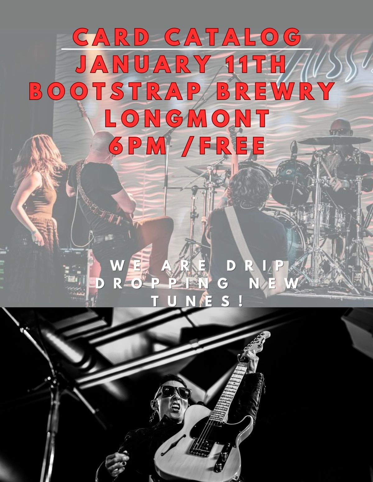 Card Catalog Free show at Bootstrap Brewery in Longmont 