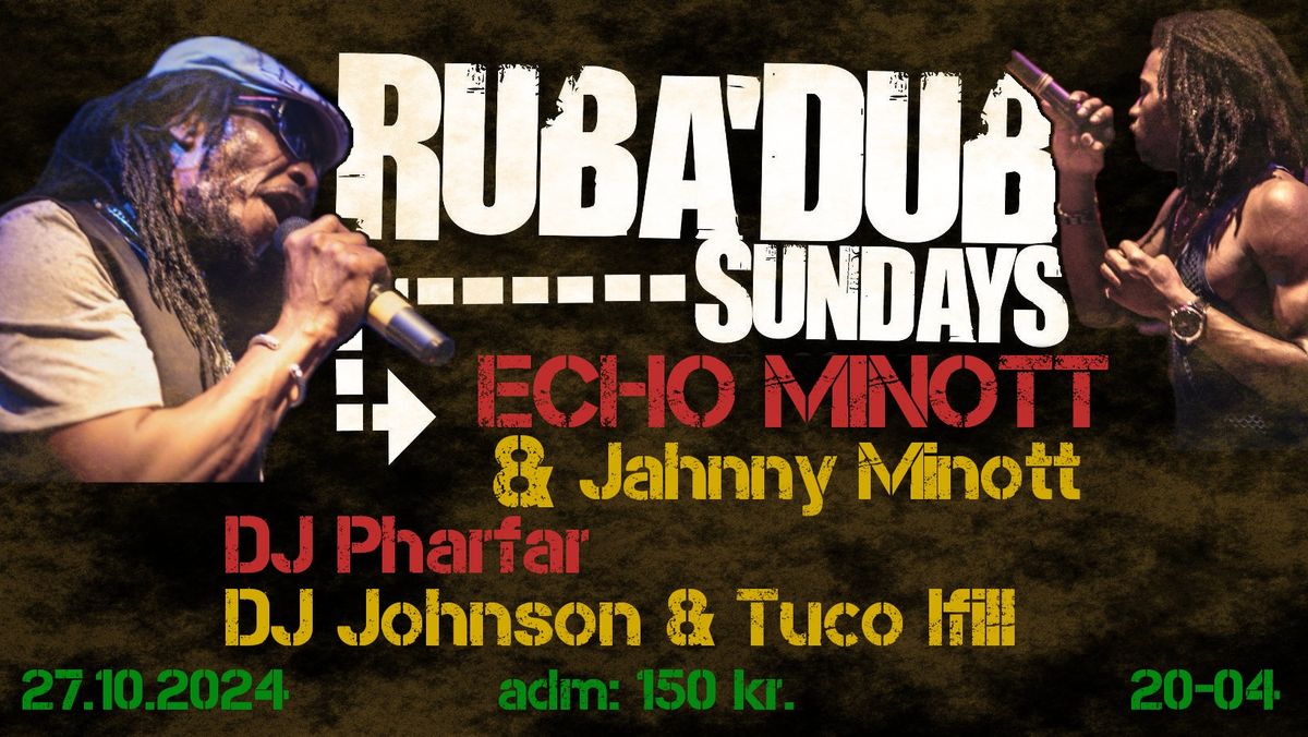 RubA'Dub Sundays: Echo Minott & Jahnny Minott Live from Jamaica