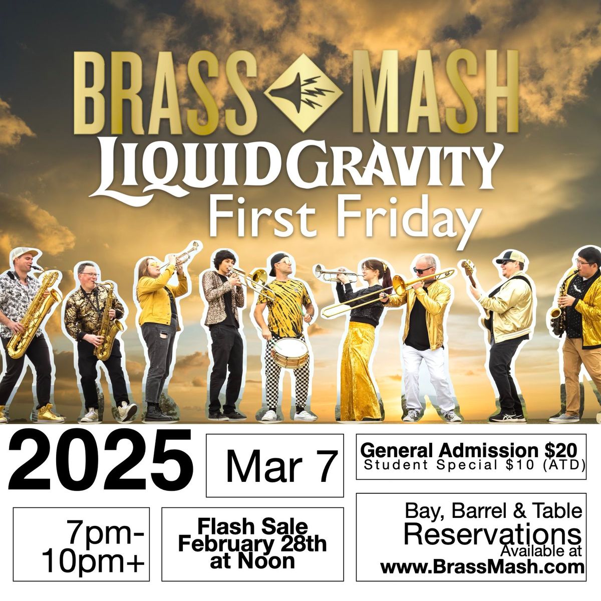 Brass Mash First Friday in March 2025