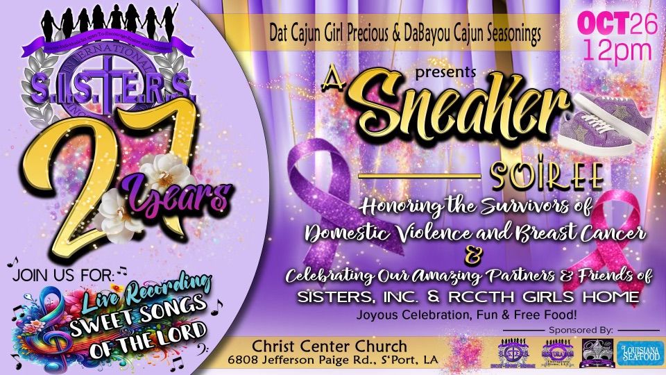 Domestic Violence and Breast Cancer Awareness Sneaker Soir\u00e9e  Event 