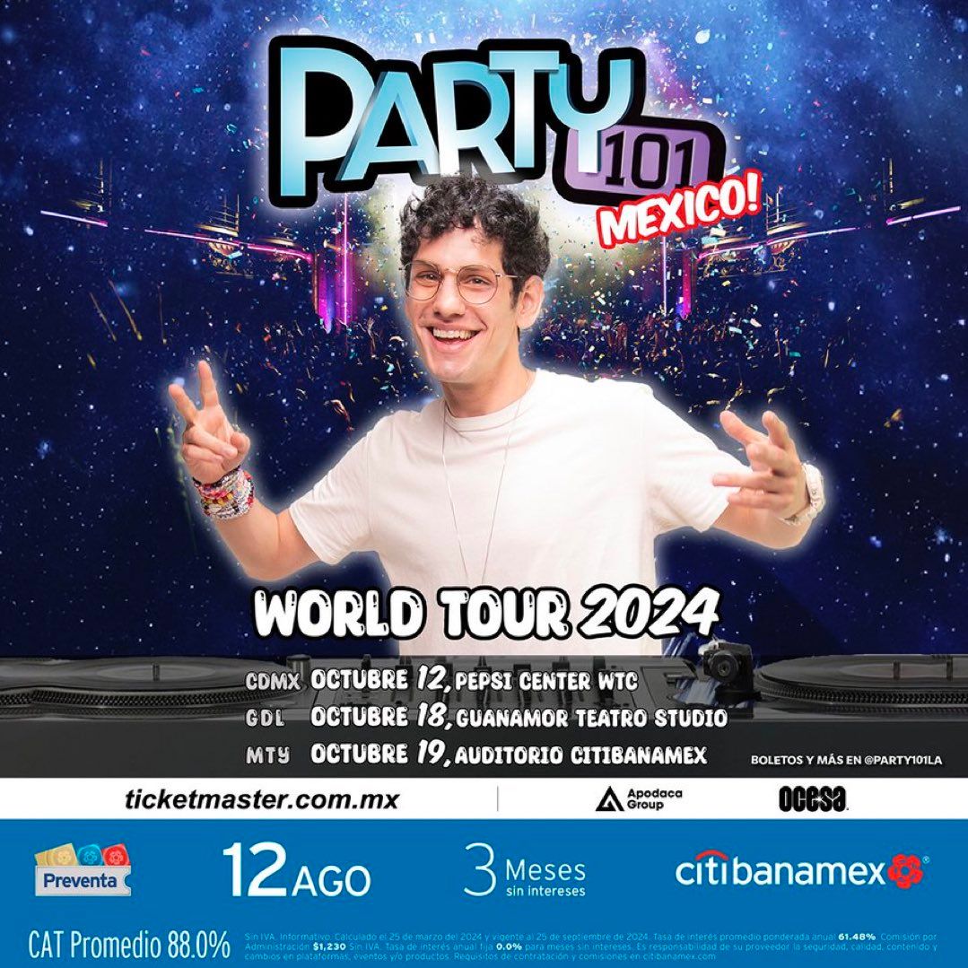 Party 101 Monterrey Tickets