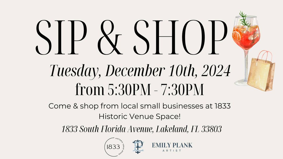 Sip & Shop!