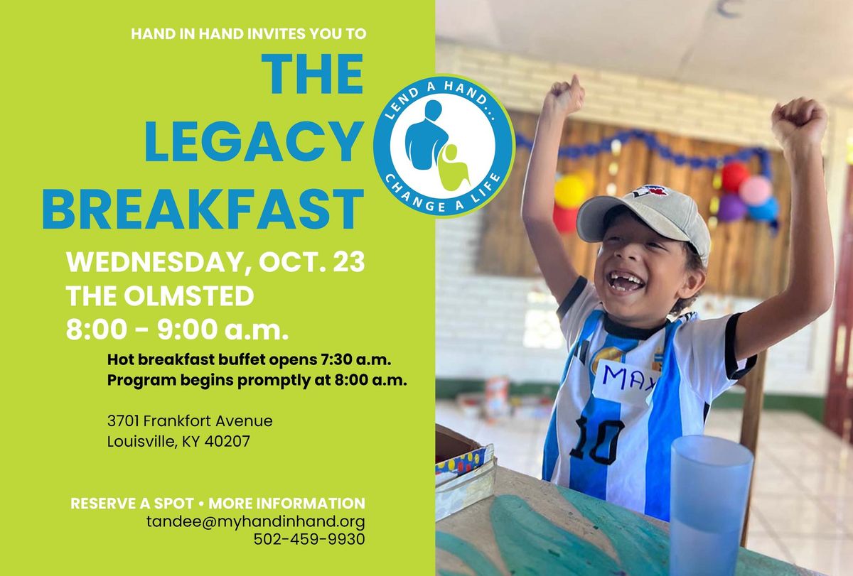 Hand in Hand Legacy Breakfast 2024